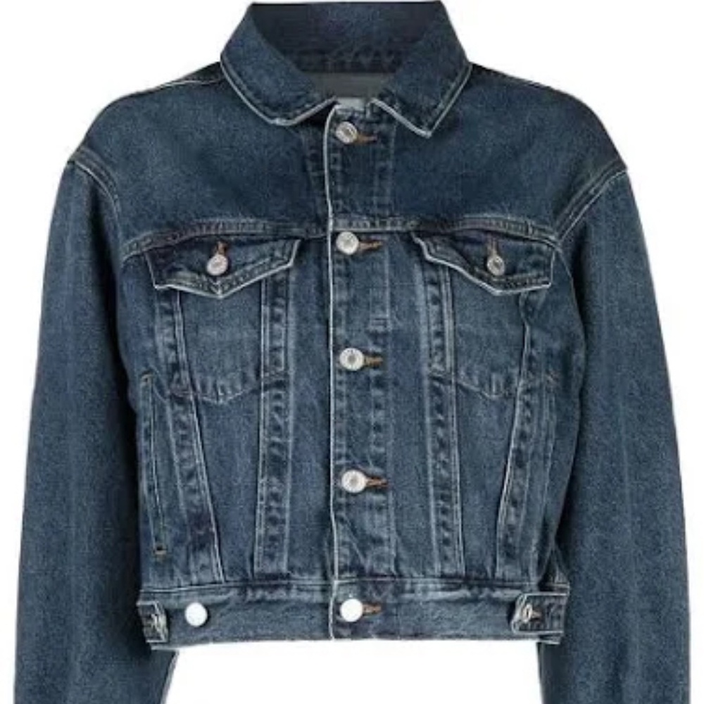 Agolde Cropped Denim Jacket Size XS